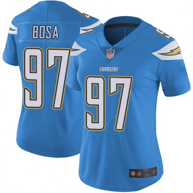 Los Angeles Chargers NFL Football Joey Bosa Electric Blue Jersey Women Limited #97 Alternate Vapor Untouchable->youth nfl jersey->Youth Jersey